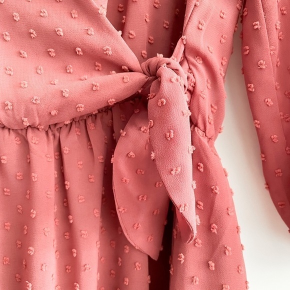 ZARA Swiss Dot Wrap Dress - Picture 6 of 12